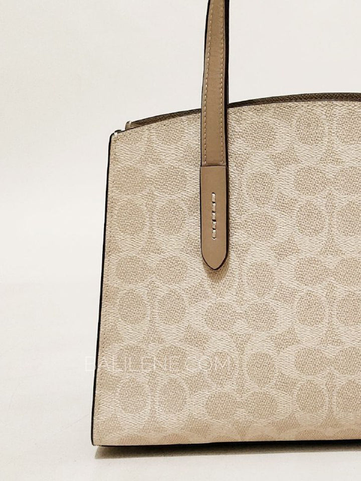 Coach 32749 Charlie Carryall 28 In Signature Canvas Sand Taupe