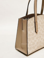 Coach 32749 Charlie Carryall 28 In Signature Canvas Sand Taupe