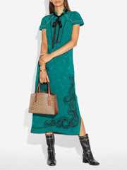 Coach Charlie Carryall 28 In Signature Canvas Tan Rust