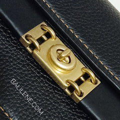 Coach 73560 Troupe Crossbody Bag Leather Black