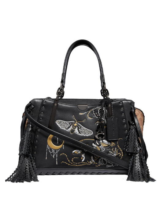 Coach 37114 Dreamer In Signature Canvas With Tattoo Tan Black/Black Copper