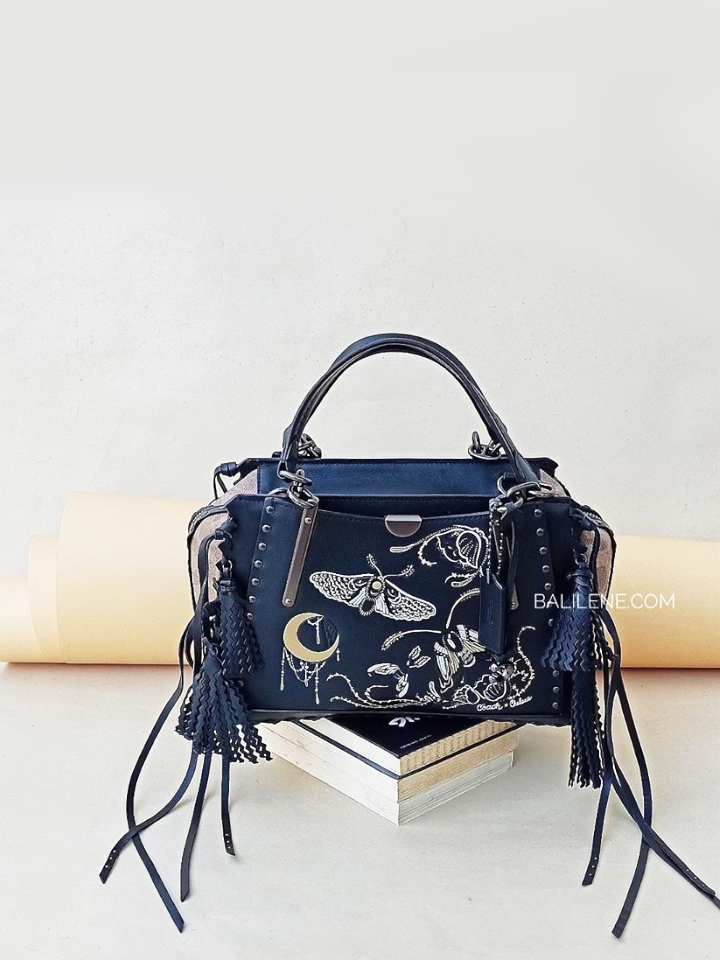 Coach 37114 Dreamer In Signature Canvas With Tattoo Tan Black Black Co Balilene