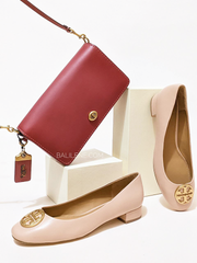 Coach 37296 Dinky Glovetanned leather In Colorblock Dusty Pink