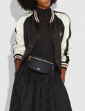 Coach 39937 Belt Canvas Signature Charcoal Midnight Navy