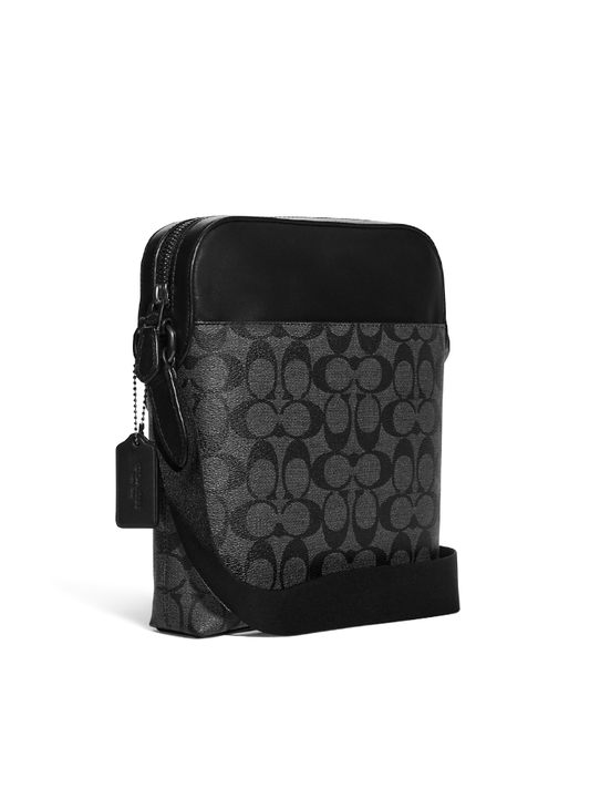    Coach-4010-Houston-Flight-Bag-In-Signature-Canvas-Charcoal-Black-Balilene-belakang