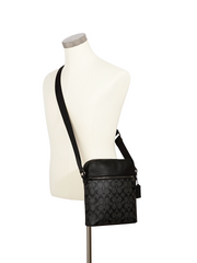    Coach-4010-Houston-Flight-Bag-In-Signature-Canvas-Charcoal-Black-Balilene-onmodel