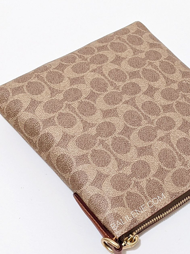 Coach Kitt Messenger Crossbody In Colorblock Signature Canvas Tan Rust ...