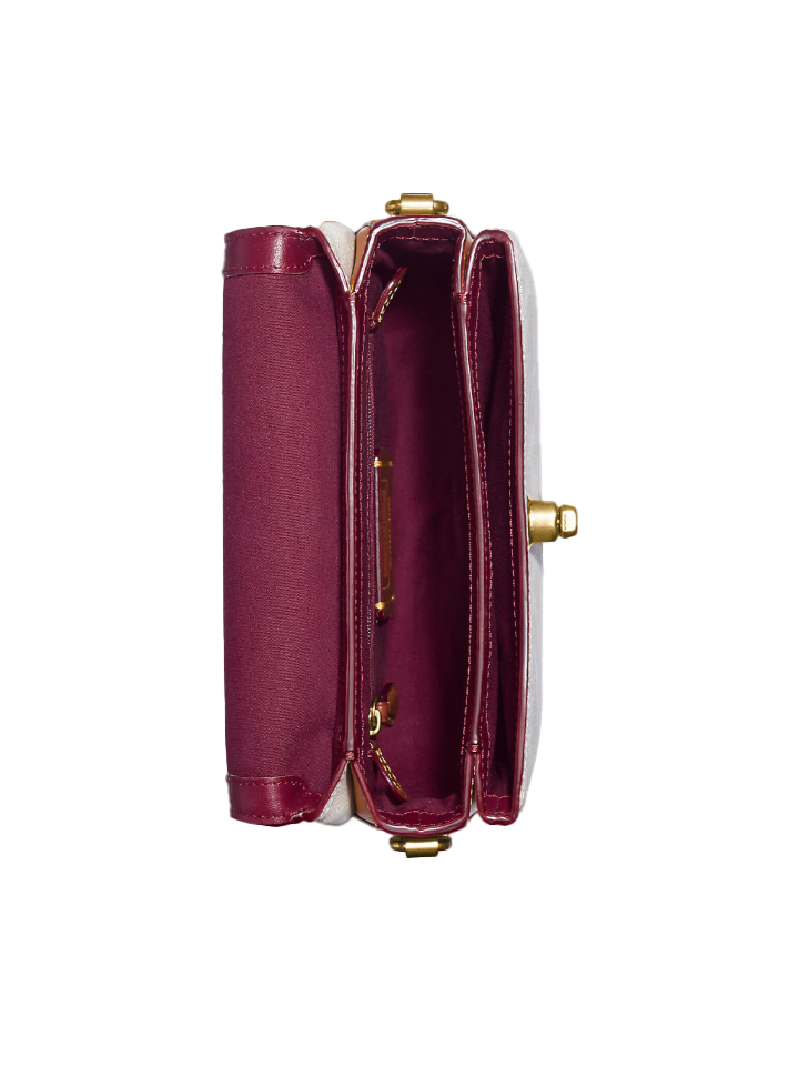 Coach 4142 Cassie 19 Crossbody Signature Chalk Polien
