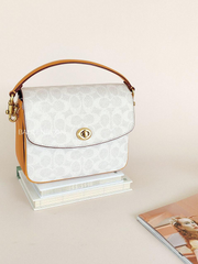 Coach 4142 Cassie 19 Crossbody Signature Chalk Polien