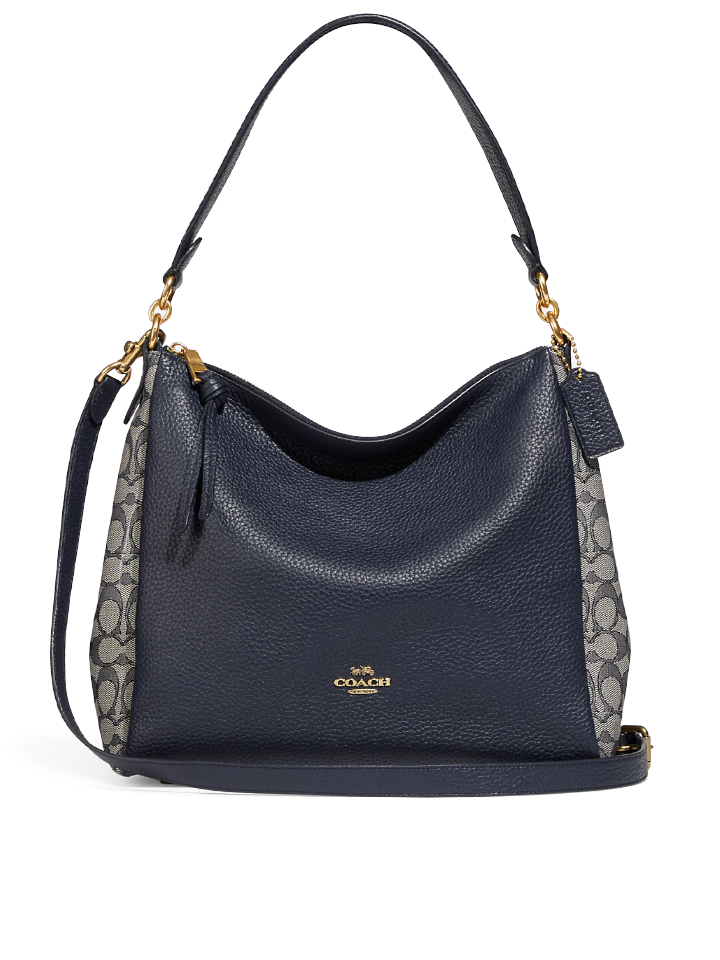 Coach 4645 Shay Shoulder Bag In Signature Jacquard Midnight Navy