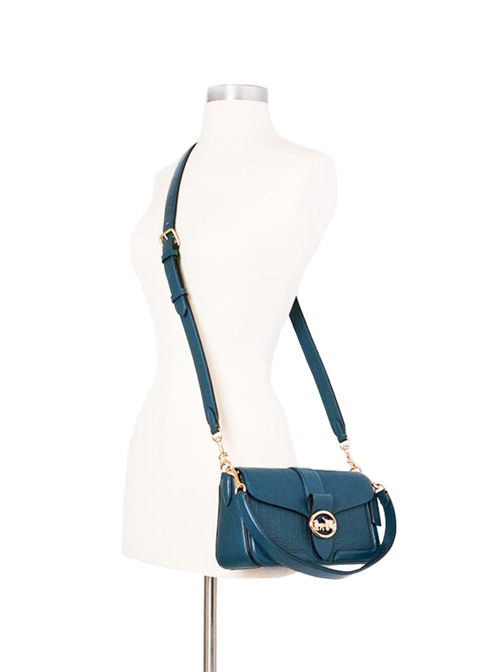 Coach 5493 Georgie Shoulder Bag Peacock