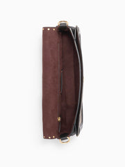 Coach Georgie Shoulder Bag In Colorblock Signature Canvas With Rivets Khaki