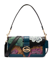 Coach 6020 Georgie Shoulder Bag In Signature Canvas With Kaffe Fassett Print