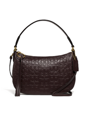 Coach Sutton Crossbody In Signature Leather Oxblood