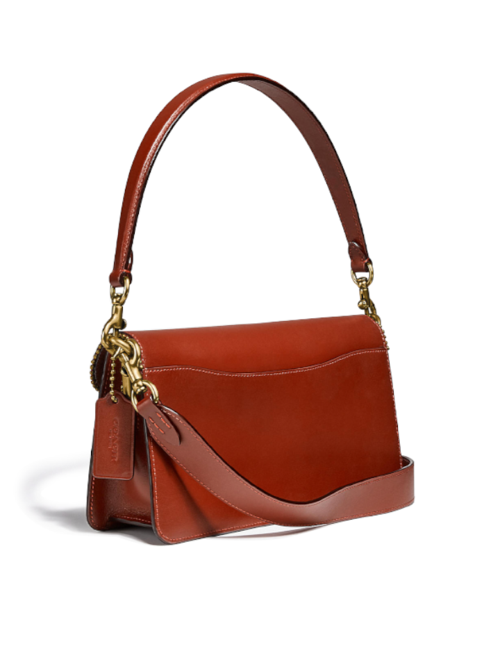 Coach 6793 Tabby Shoulder Bag 26 In Signature Canvas With Beadchain Tan Rust