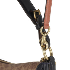 Coach 69592 Sutton Hobo Signature Tan Ink Light Peach