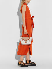 Coach 702 Courier Carryall 23 In Colorblock Chalk Multi