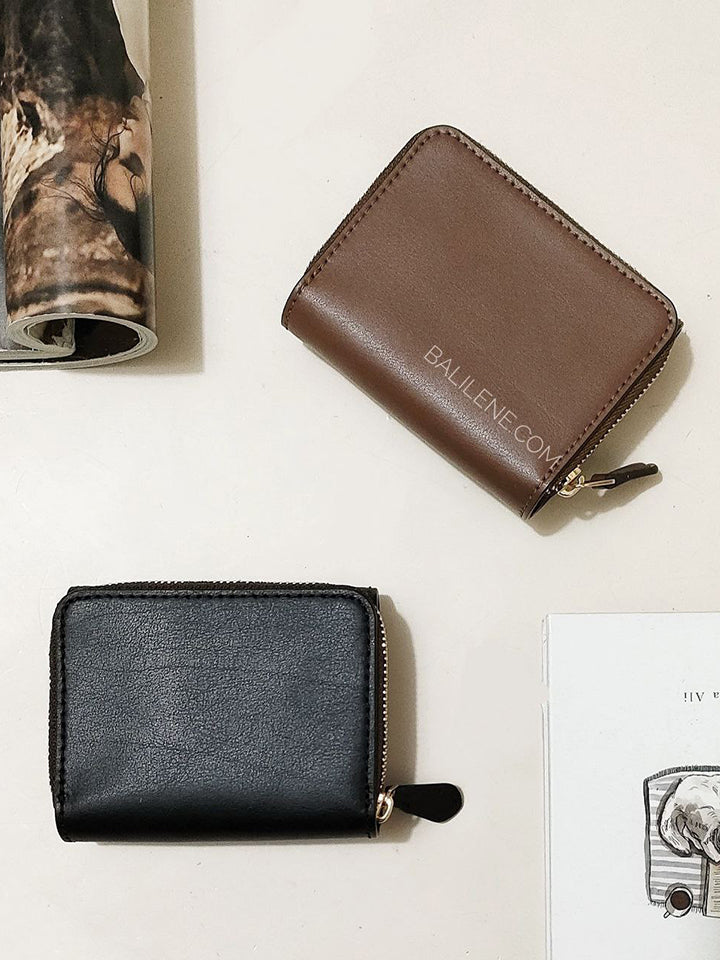 Coach 7331 Small Trifold Wallet In Signature Canvas Khaki Saddle