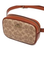 Coach 73743 Belt Bag Signature Tan Rust