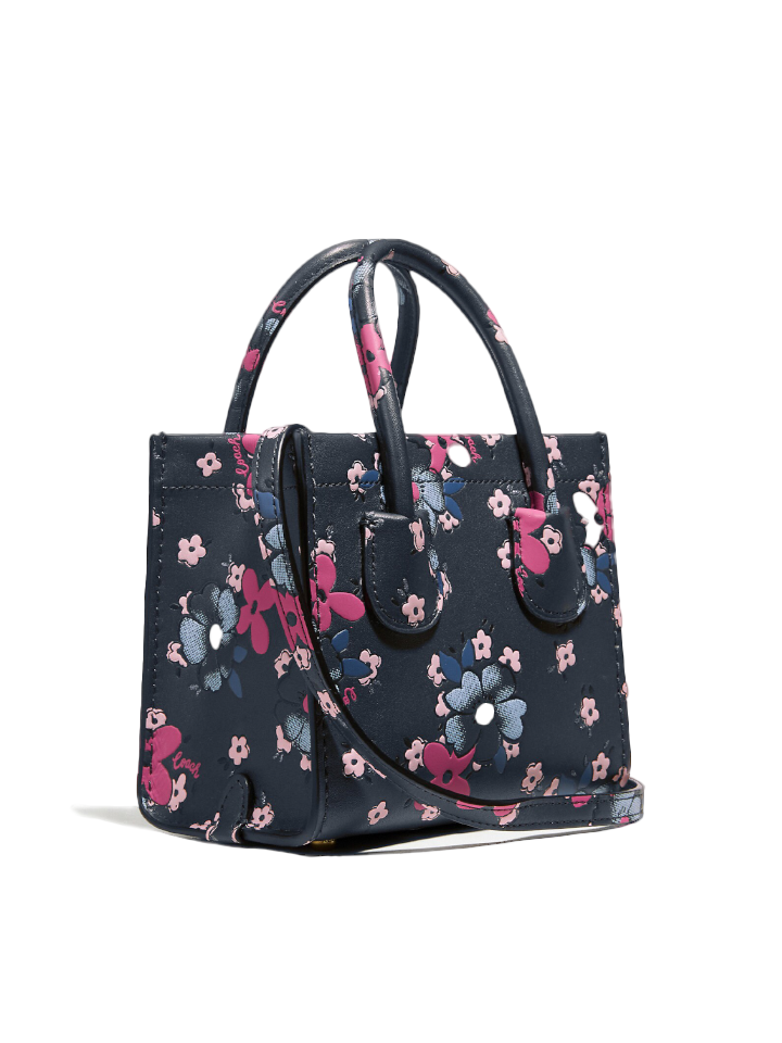Coach 747 Cashin Carry Tote 14 With Blocked Floral Print – Balilene Coach 747 Cashin Carry Tote 14 With Blocked Floral Print – Balilene