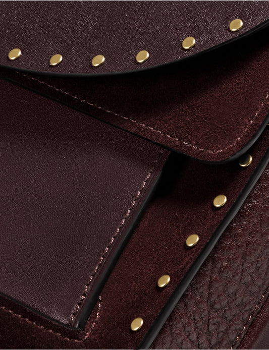 Coach 76045 Dreamer Shoulder Bag With Rivets Oxblood