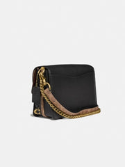 Coach 76046 Dreamer Shoulder Bag Signature Tan Black