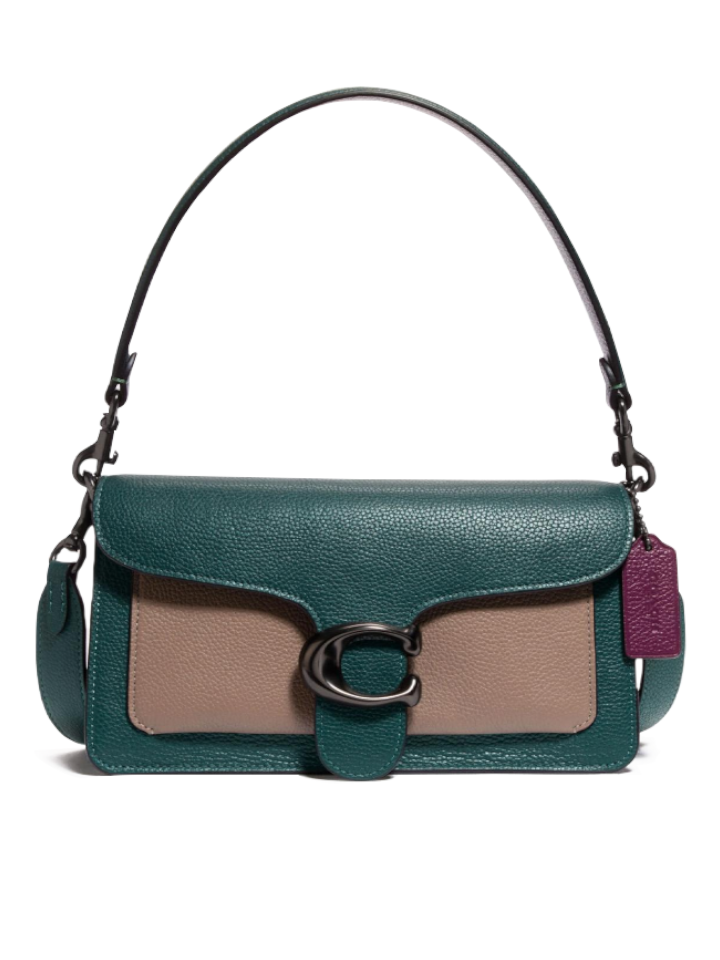 Coach Tabby Shoulder Bag 26 In Colorblock Forest Multi Balilene