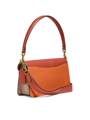 Coach Tabby Shoulder Bag 26 In Colorblock Rust Multi