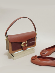 Coach Tabby Shoulder Bag 26 In Colorblock Rust Multi