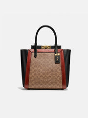 Coach 78487 Troupe Tote Signature Tan Rust