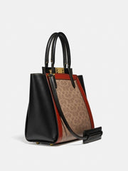 Coach 78487 Troupe Tote Signature Tan Rust