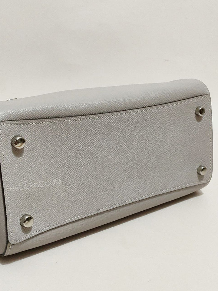 Coach 79946 Crossgrain Rowan Satchel Grey Brich