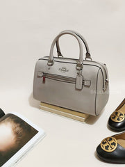 Coach 79946 Crossgrain Rowan Satchel Grey Brich