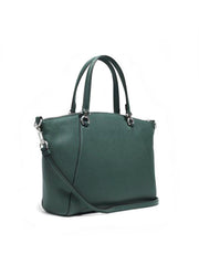 Coach 79997 Pabbled Leather Prairie Satchel Dark Ivy