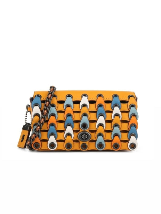 Coach 86832 Link Dinker Colorblok Goldenrod Multi