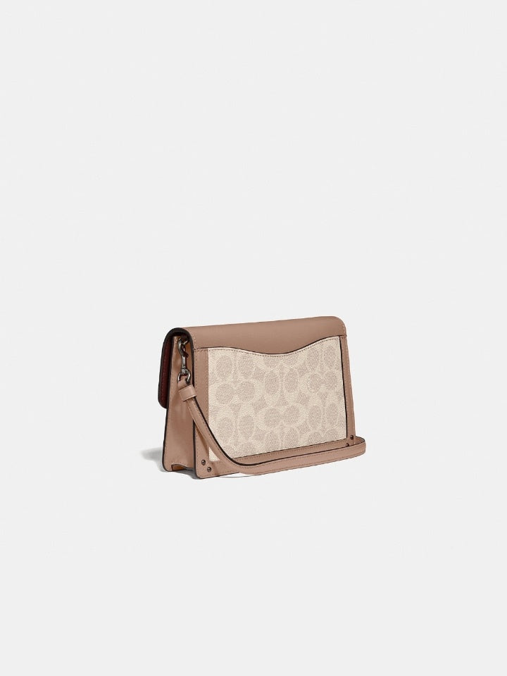 Coach 87898 Colorblock Signature Dreamer Crossbody Sand Taupe