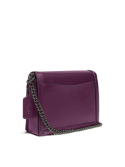 Coach 88342 Hutton Shoulder Bag Pewter/Boysenberry