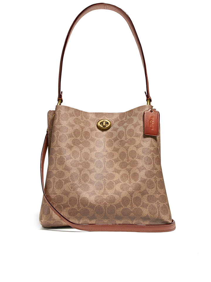 Coach charlie bucket bag signature canvas sale