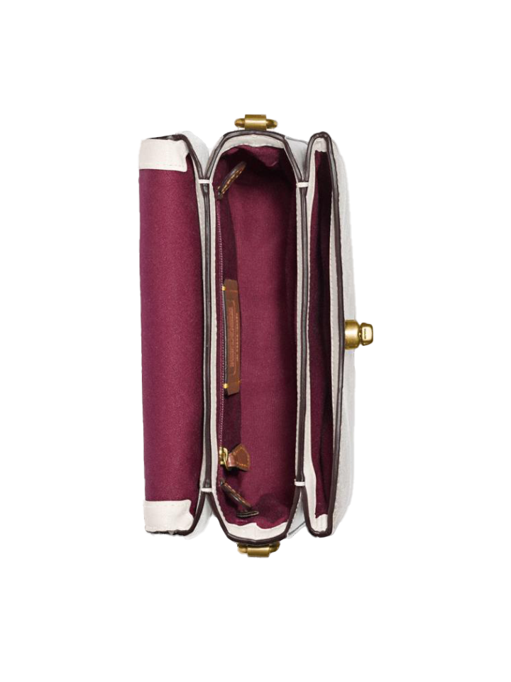 Coach 89089 Cassie Crossbody 19 In Signature Canvas Chalk
