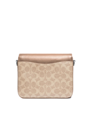 Coach 89089 Cassie Crossbody 19 In Signature Canvas Sand Taupe