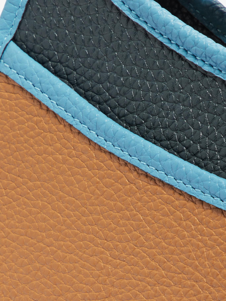 Coach 89124 Emery Crossbody 21 In Colorblock Brass Dark Teak Multi