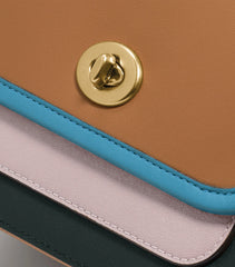 Coach 89126 Rambler Colorblok 16 Light Saddle Pine Green