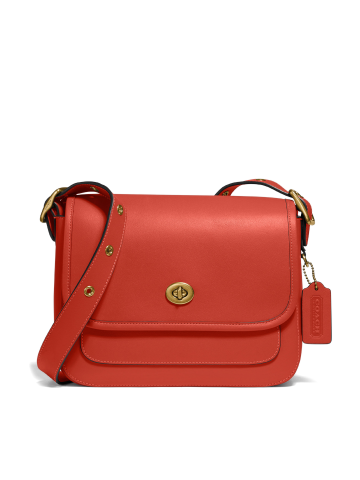 Coach 89127 Rambler Glovetanned Leather Crossbody Bag Mango