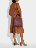    Coach-89143-Field-Tote-With-Horse-And-Carriage-Print-Oxblood-Cranberry-Balilene-onmodel