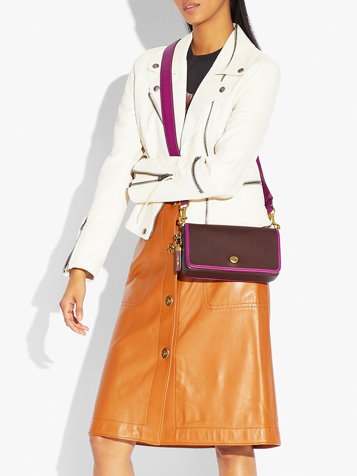 Coach 89171 Dinky In Colorblock Dark Teak Multi Balilene