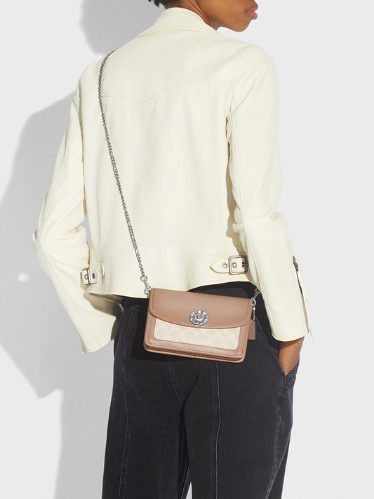 Coach 89289 Parker Crossbody Signature Taupe