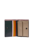 Coach 89311 Small Snap Wallet With Colorblock Interior Pine Green Multi