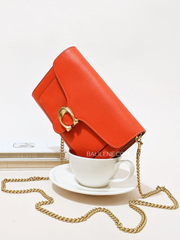 Coach 89364 Tabby Chain Clutch Red Orange