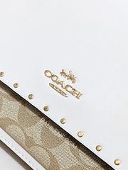 Coach-90400-Klare-Crossbody-In-Signature-Canvas-With-Rivets-Light-Khaki-Multi-Balilene-detail-logo