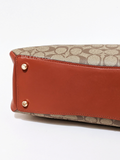 Coach 91016 Lillie Carryall In Colorblock Signature Canvas Khaki Multi